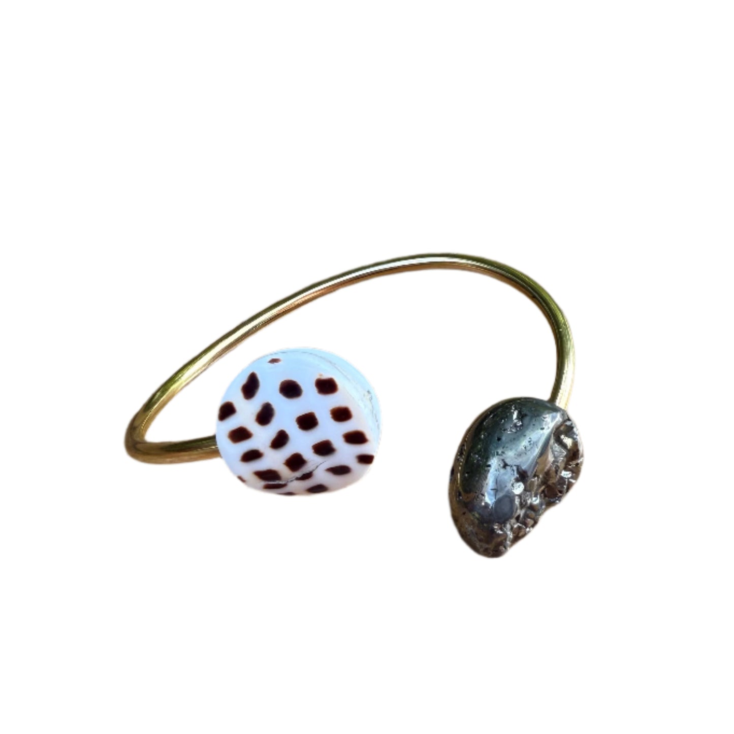 Dot Shell/Pyrite Origin Bracelet
