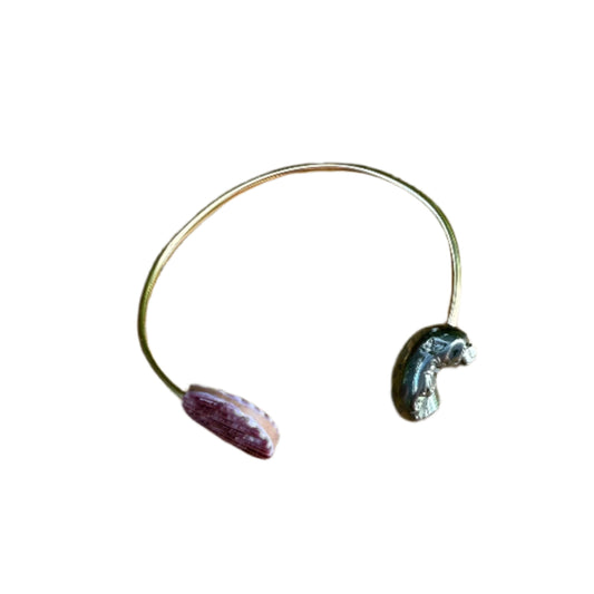 Scallop Shell/Pyrite Origin Bracelet