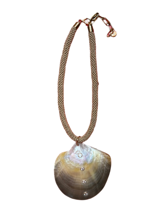 Mother of Pearl Inlay Statement Necklace