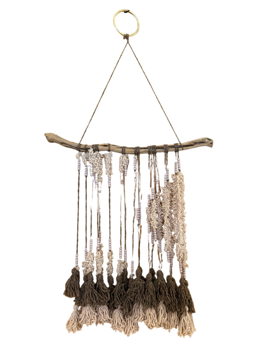 Pink Beaded Wall Hang