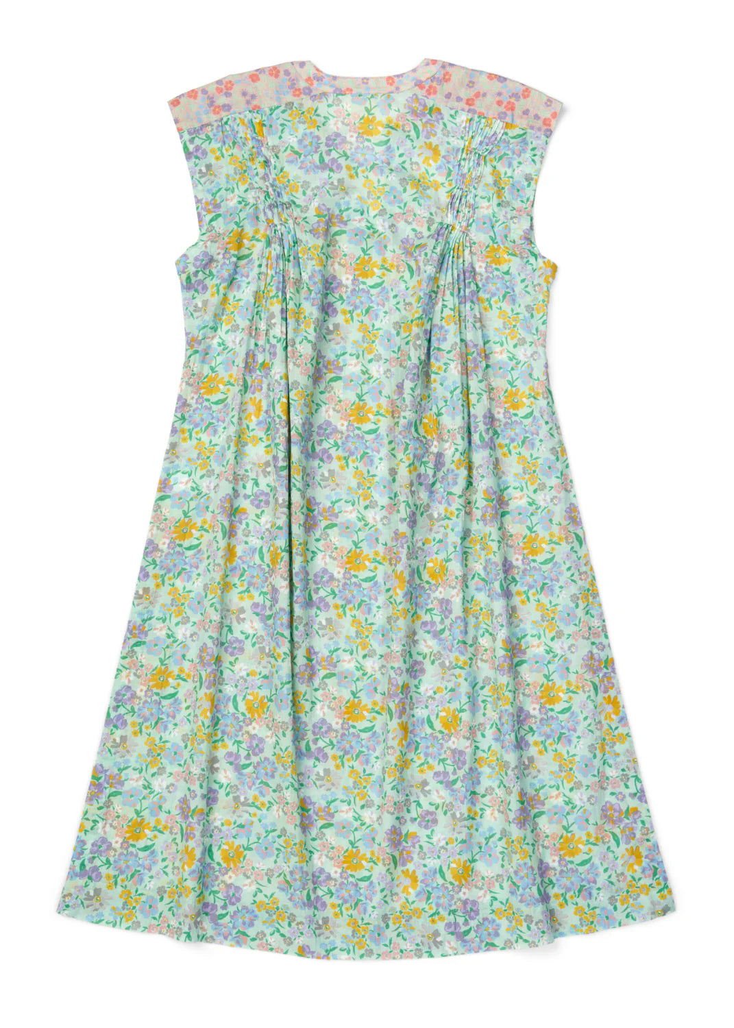 Laurie Kaftan - Larger Floral Frosty Green