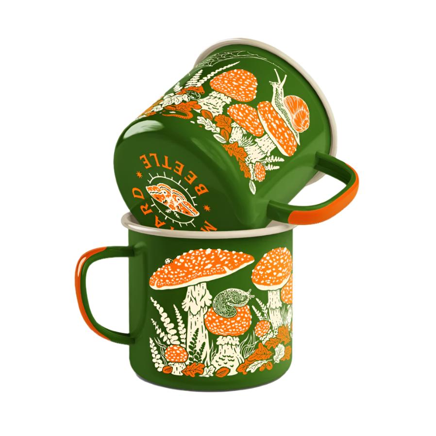 Mustard Beetle Enamel Mug