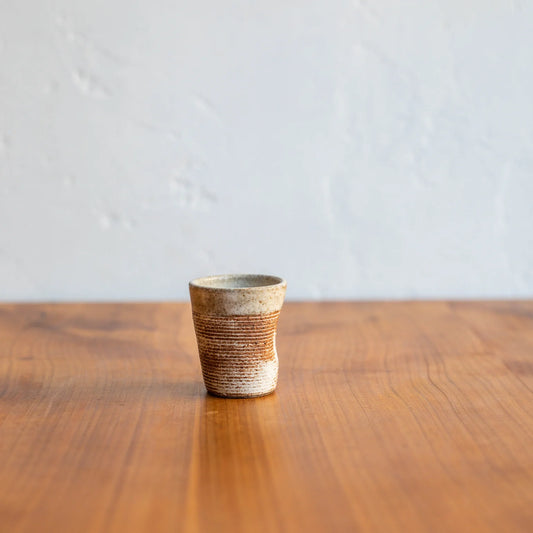 Dark Brown/White Chamois Espresso Cup