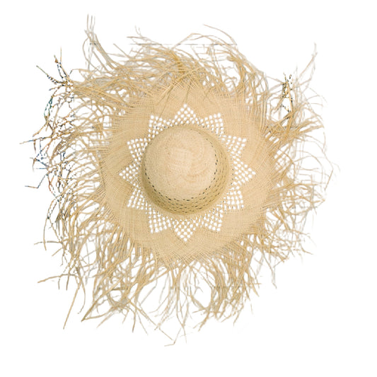 Fringe Straw Hat