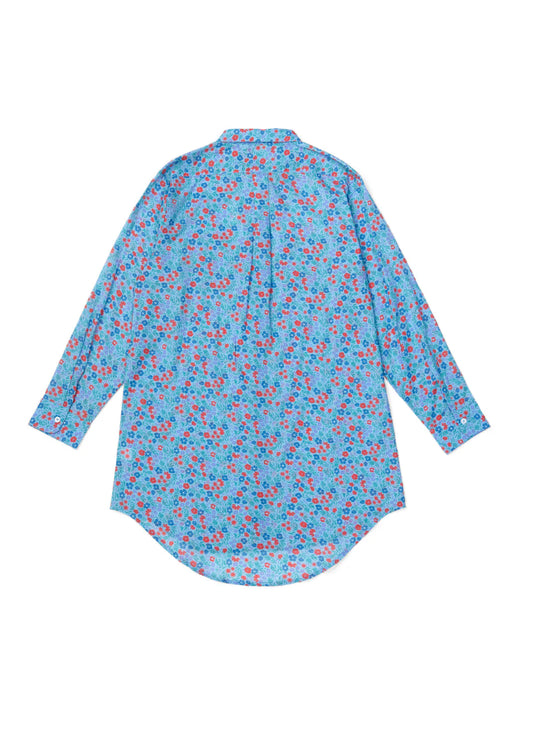 McKenna Shirt Dress - Mini Floral Little Boy Blue