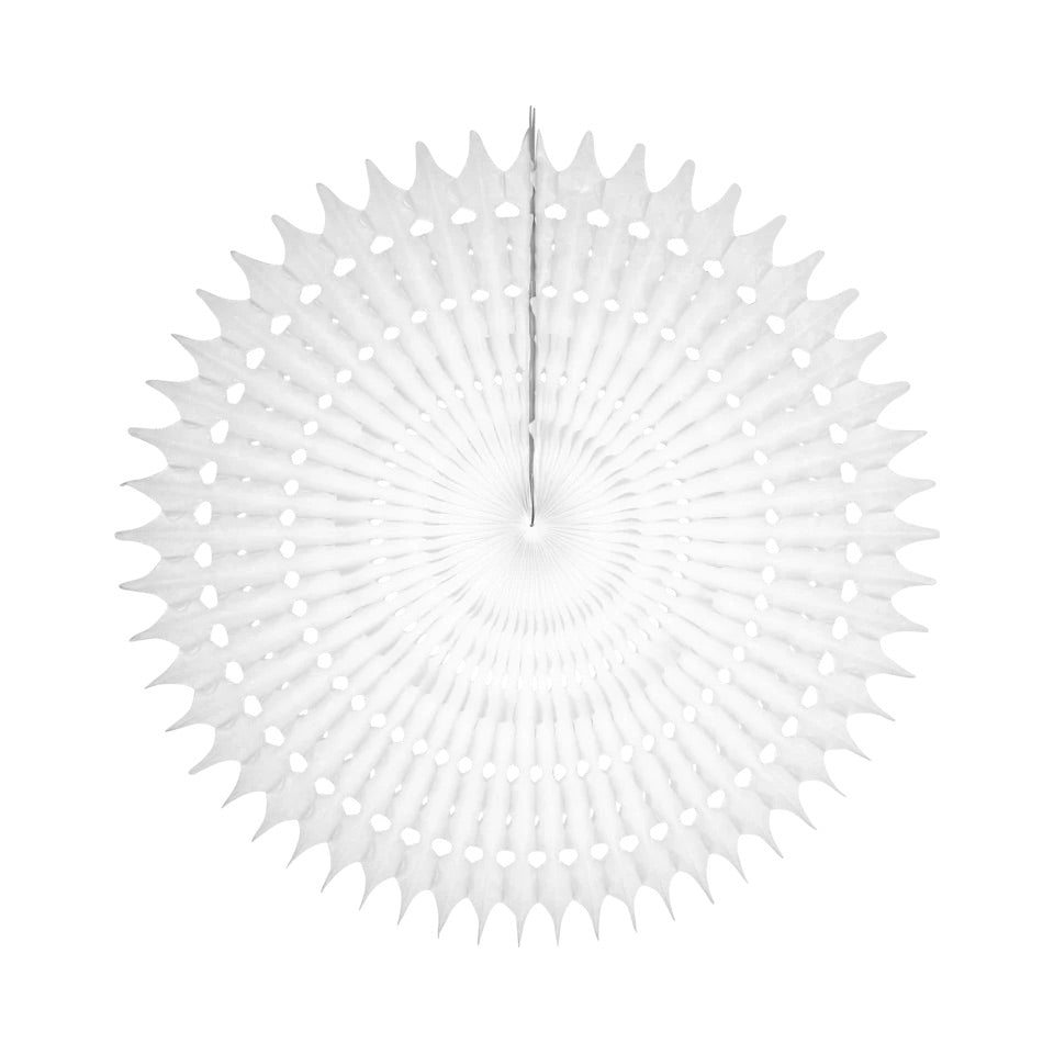 Snowflake Fan 65cm white