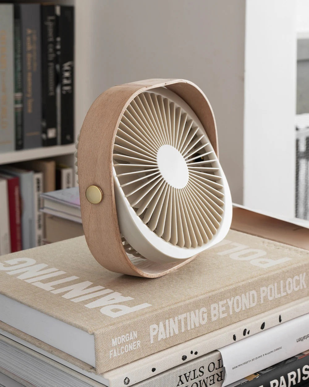 Wooden Table Fan