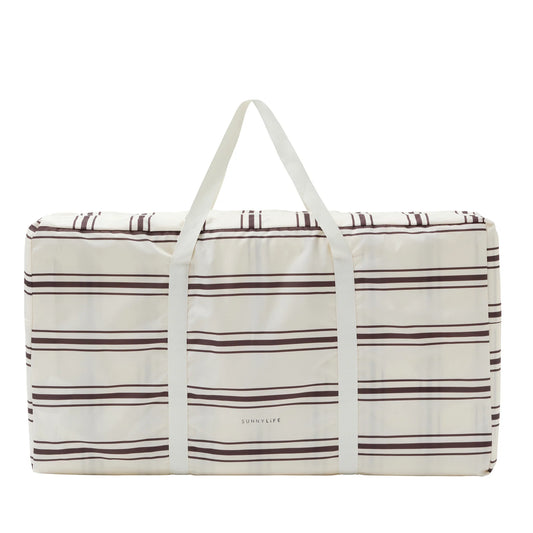 The Stripe Lounger - Charcoal