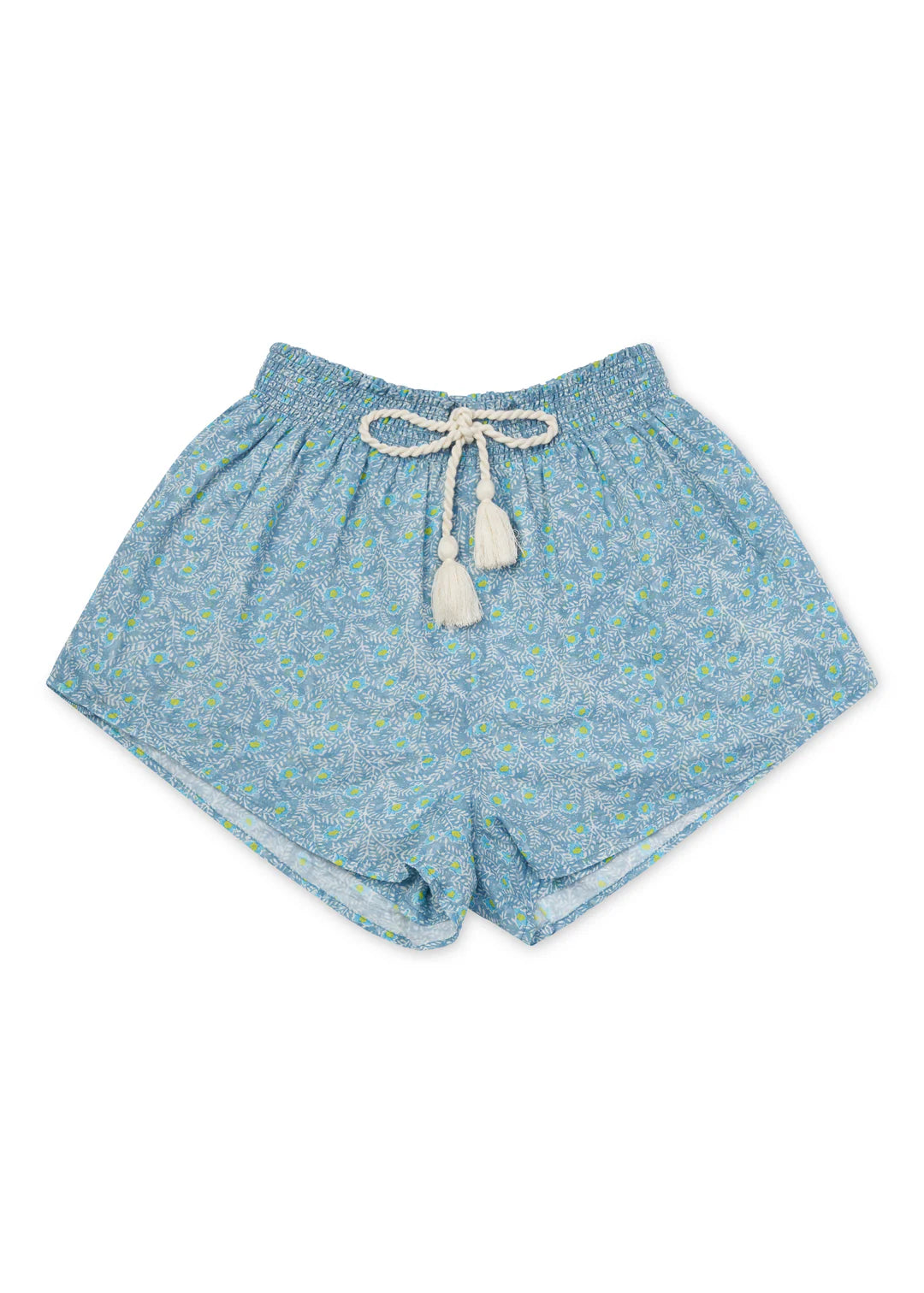 San Rafael Short - Washed Denim/Lime