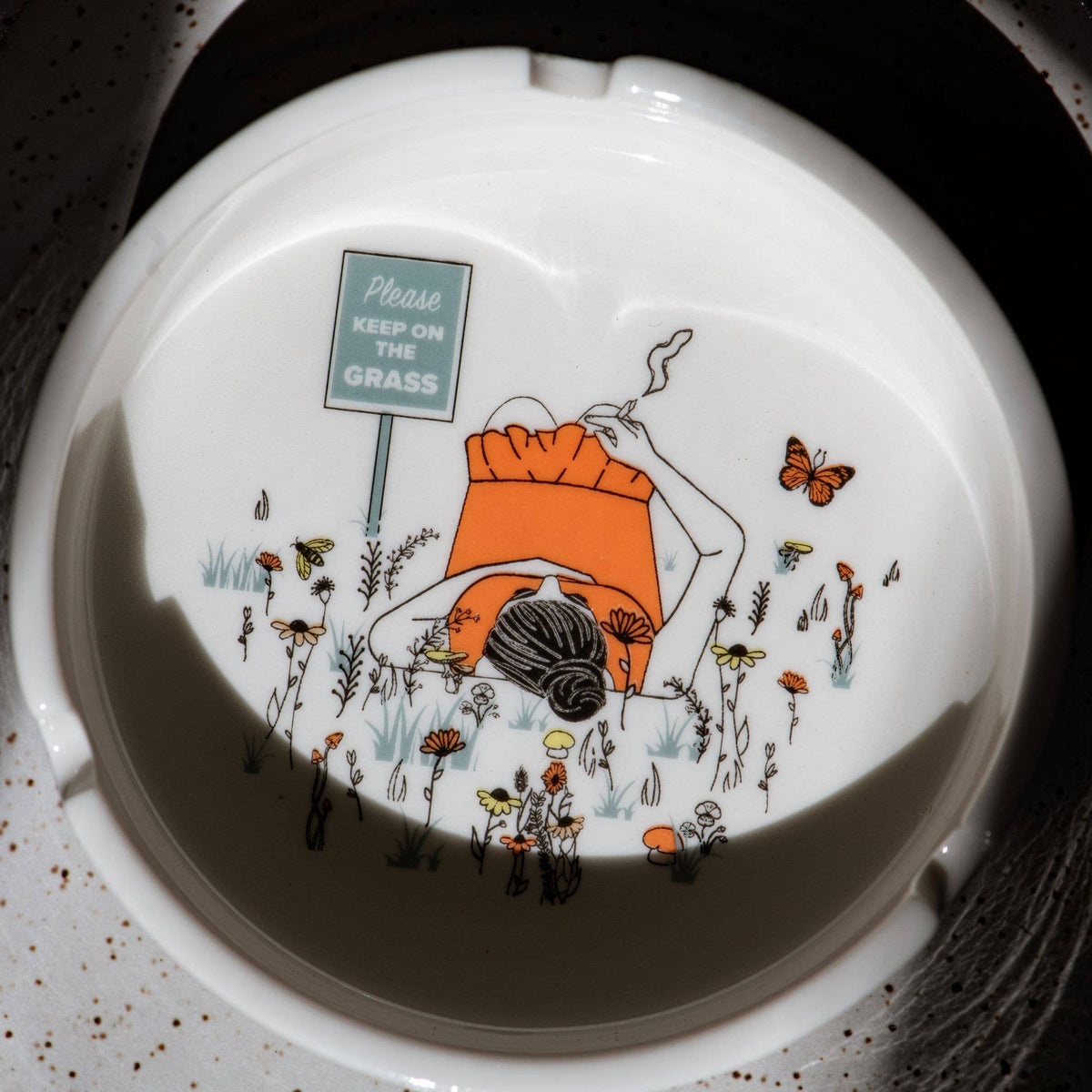 Porcelain Vintage Ashtray
