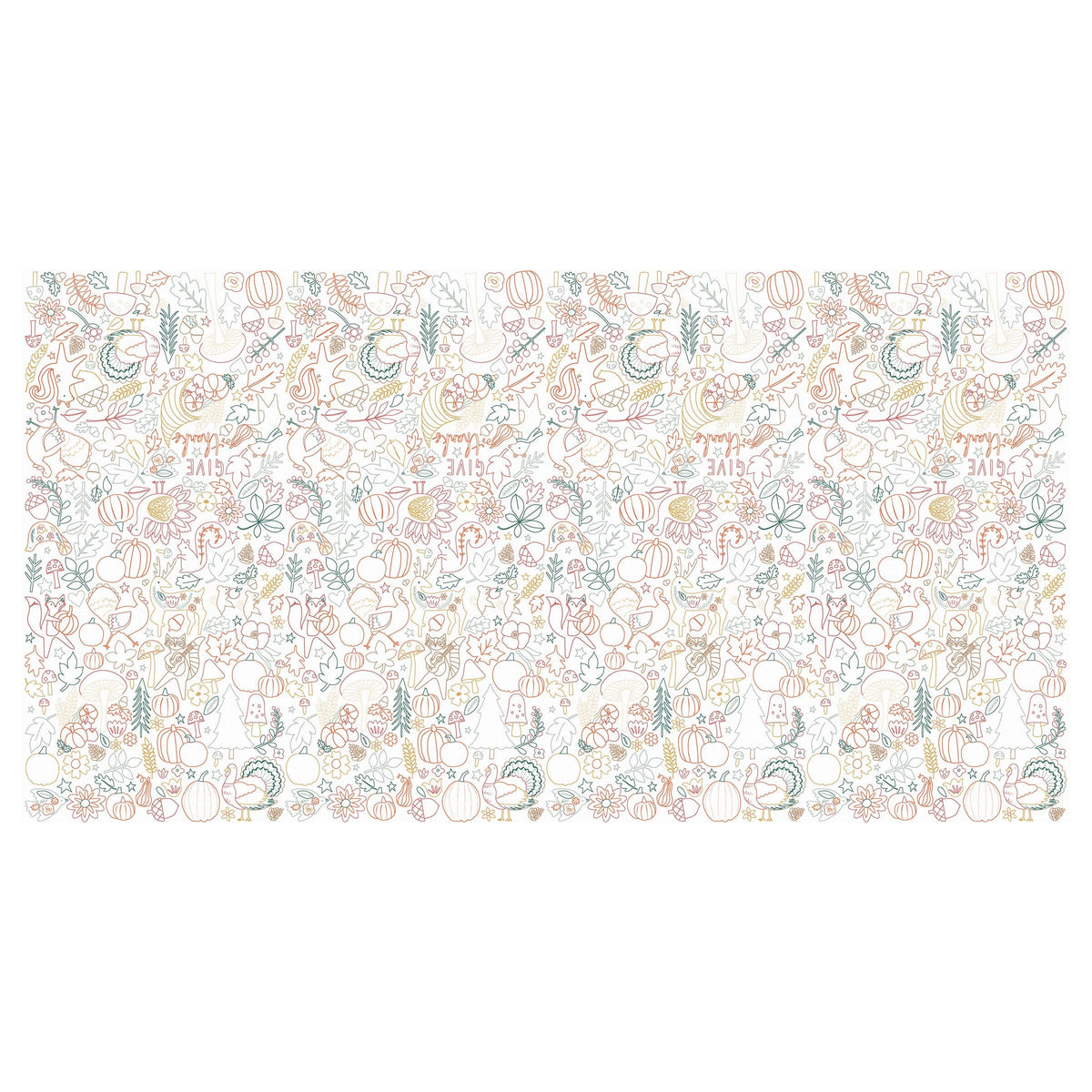 Thanksgiving Color Tablecloth