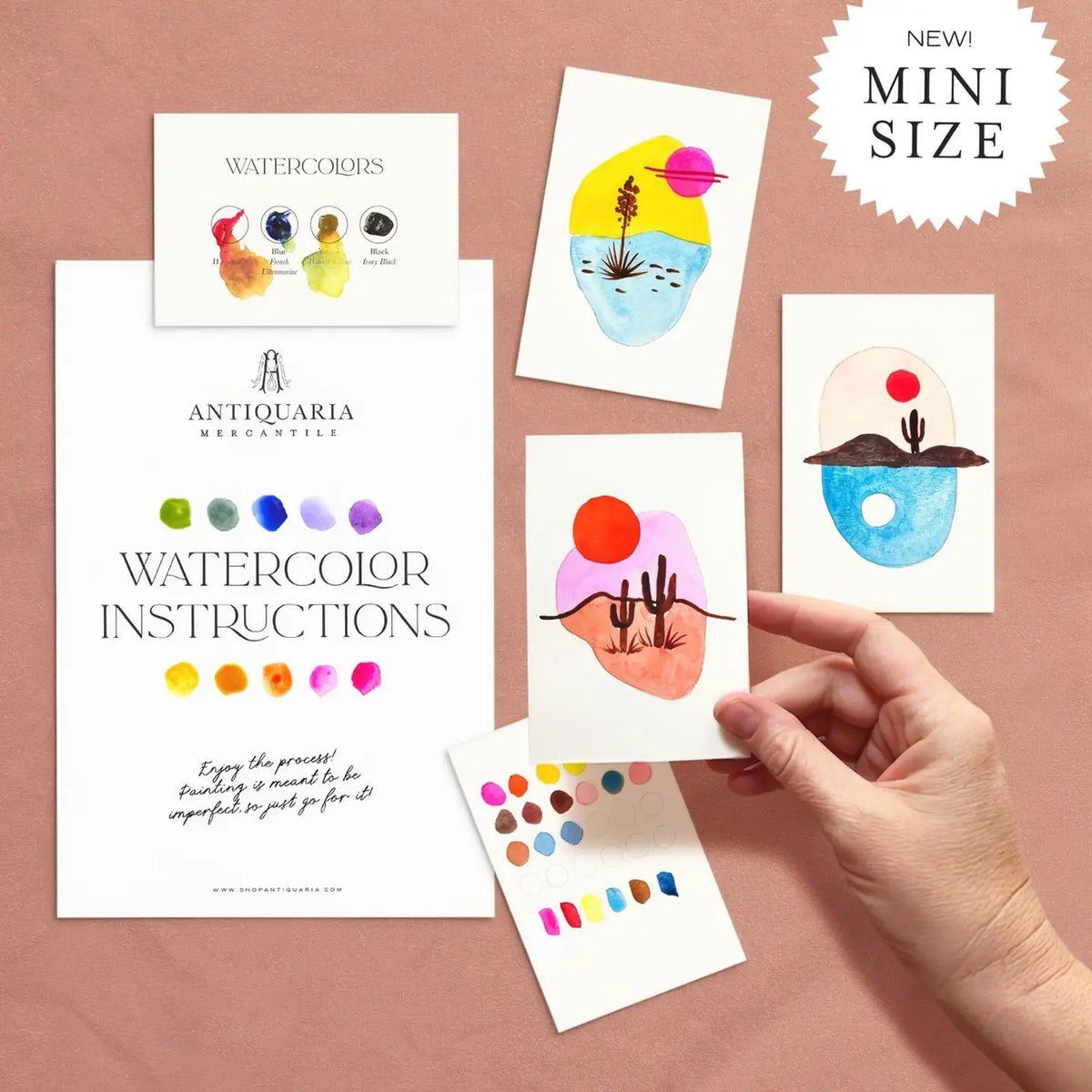Mini Watercolor Painting Kit