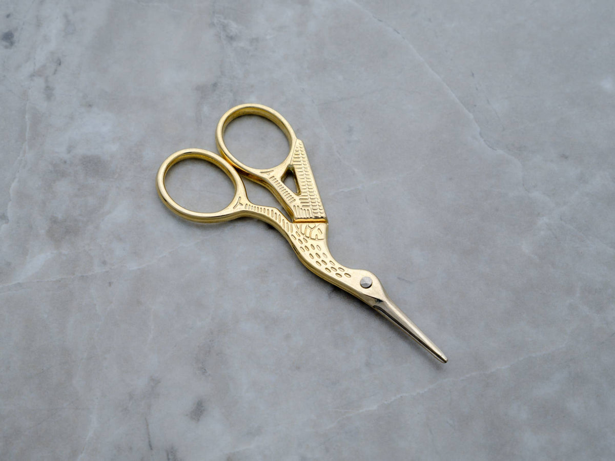 Gold Crane Scissors