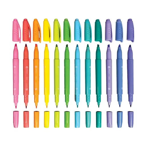 Pastel-Hued Dual Tip Markers