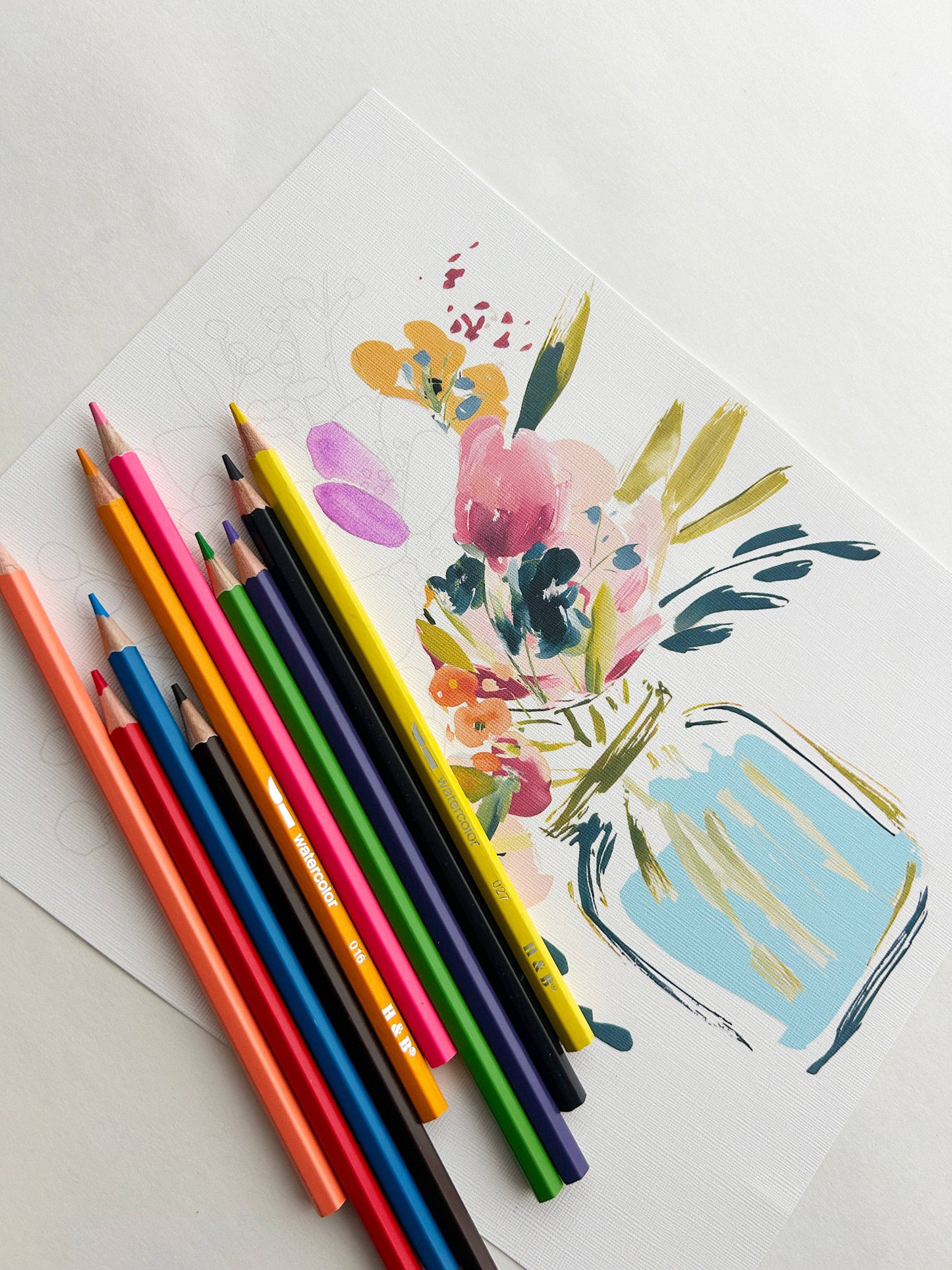 12-Color Watercolor Pencils