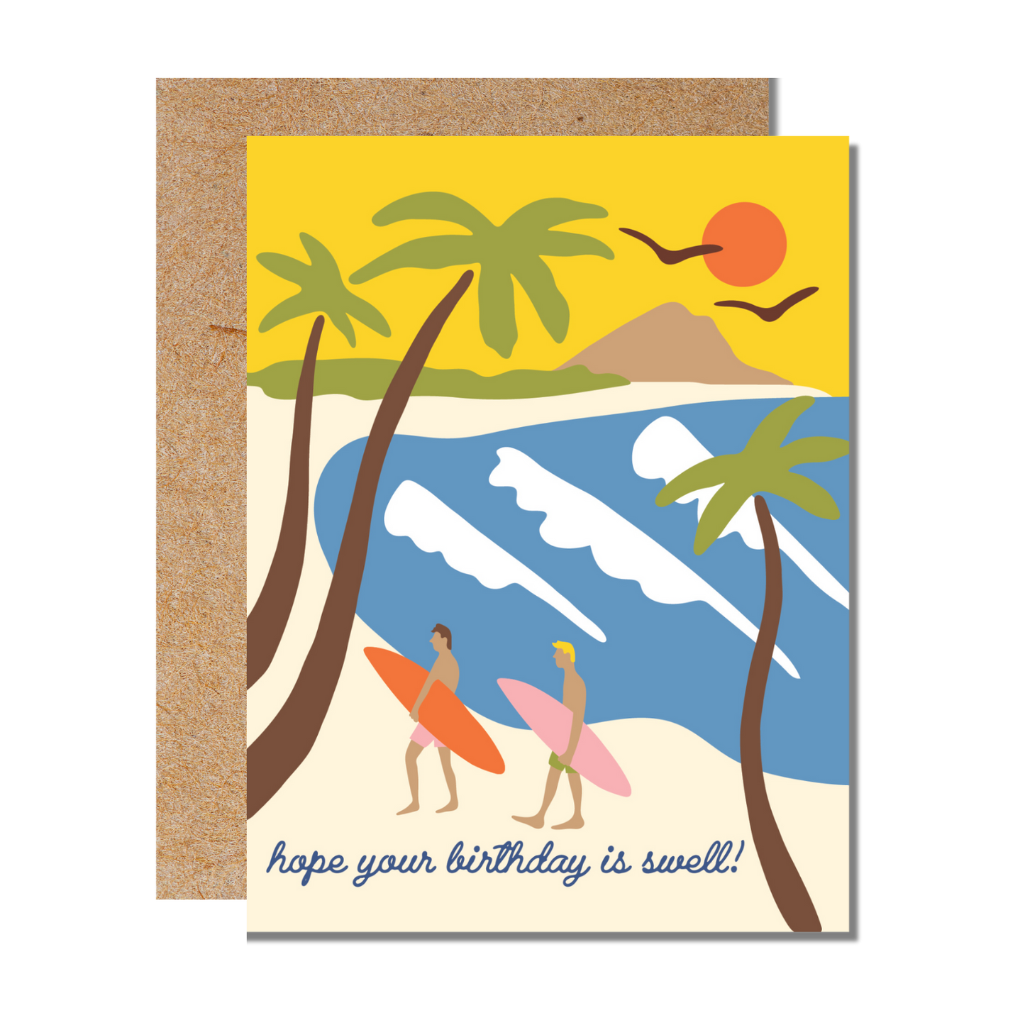 Swell Surf Birthday Card