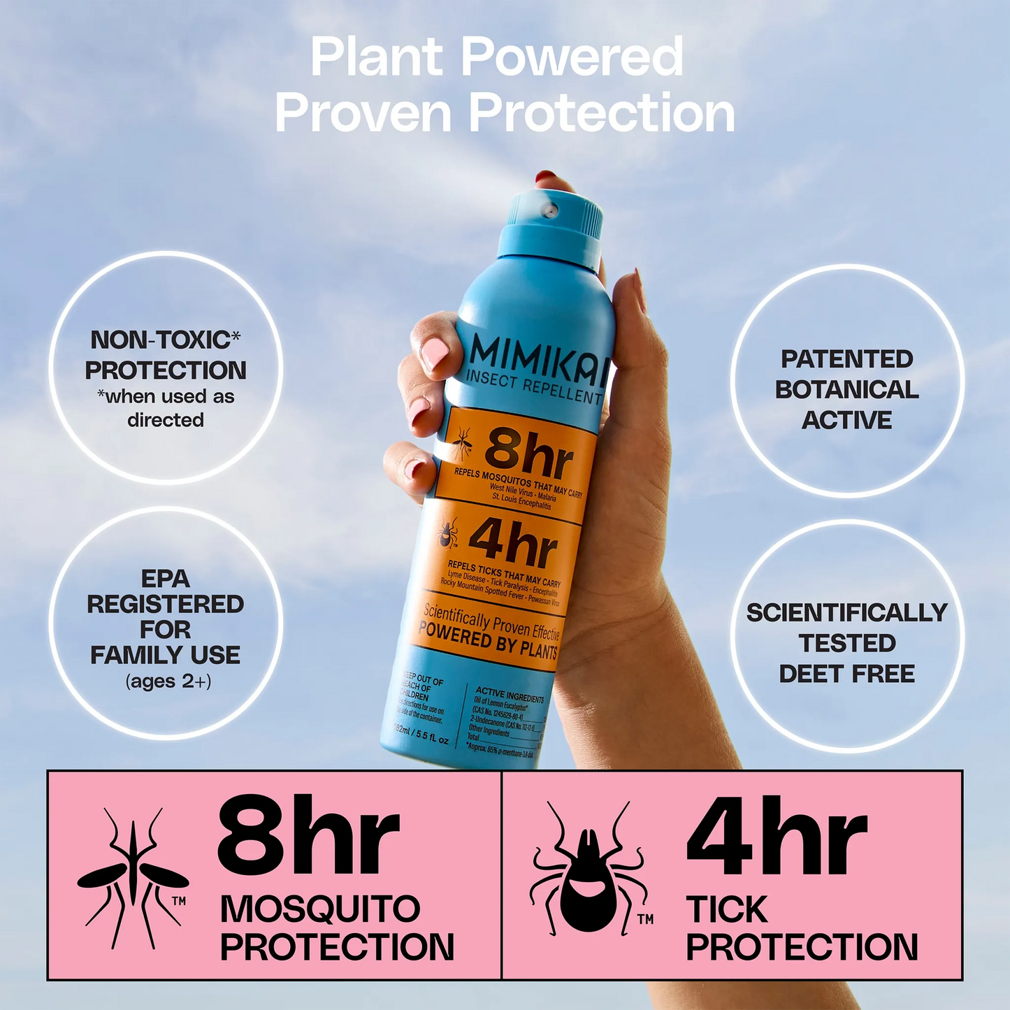 Mosquito & Tick Bug Spray Mist