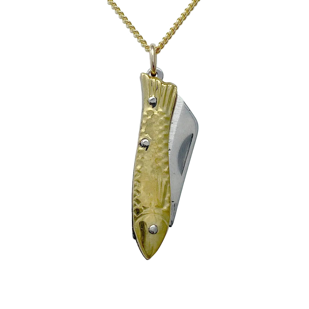 Small Fish Knife Necklace