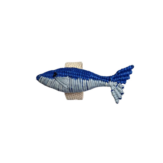Blue Sardine Napkin Ring
