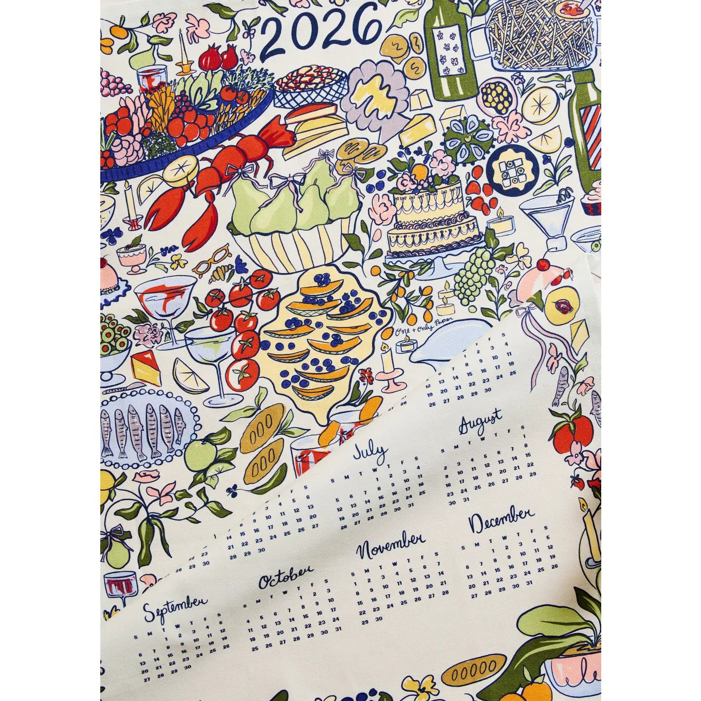 2026 Calendar Tea Towel