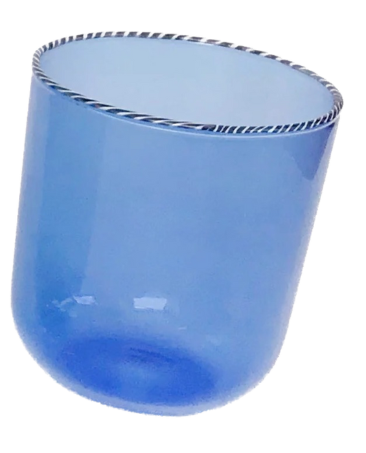 Striped Rim Glass