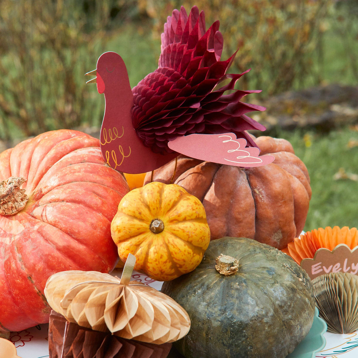 Thanksgiving Honeycomb Decoration