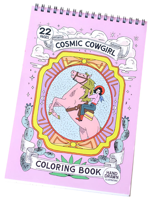 Cosmic Cowgirl Coloring Book
