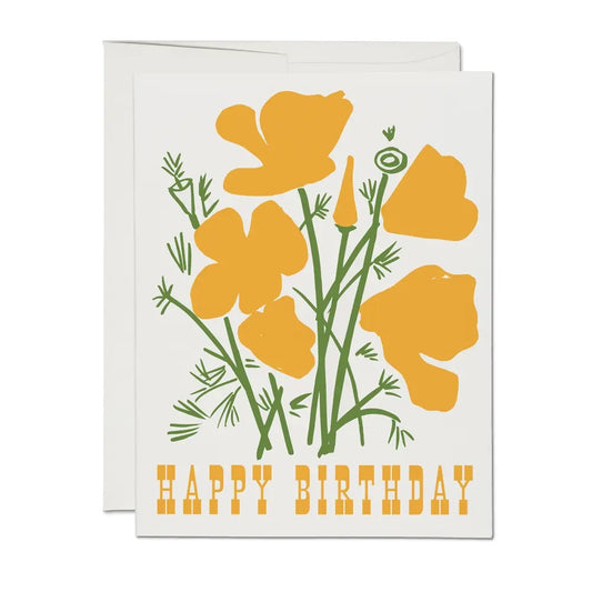 California Poppy Card