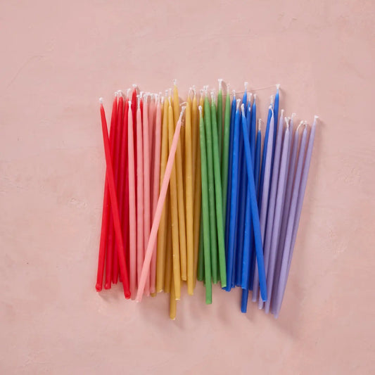 Tall Rainbow Birthday Candles