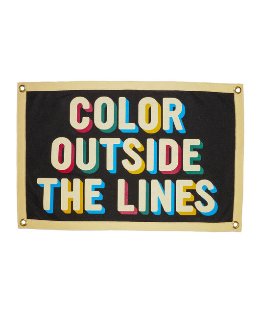 Color Outside The Lines Camp Flag