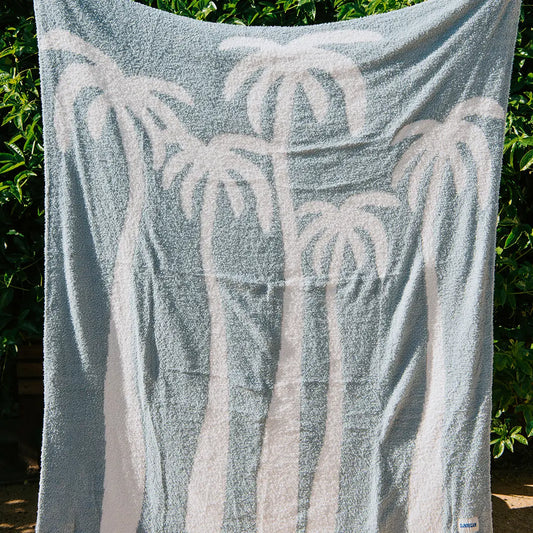 Dancing Palms Plush Throw