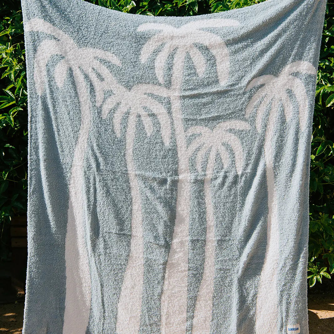Dancing Palms Plush Throw