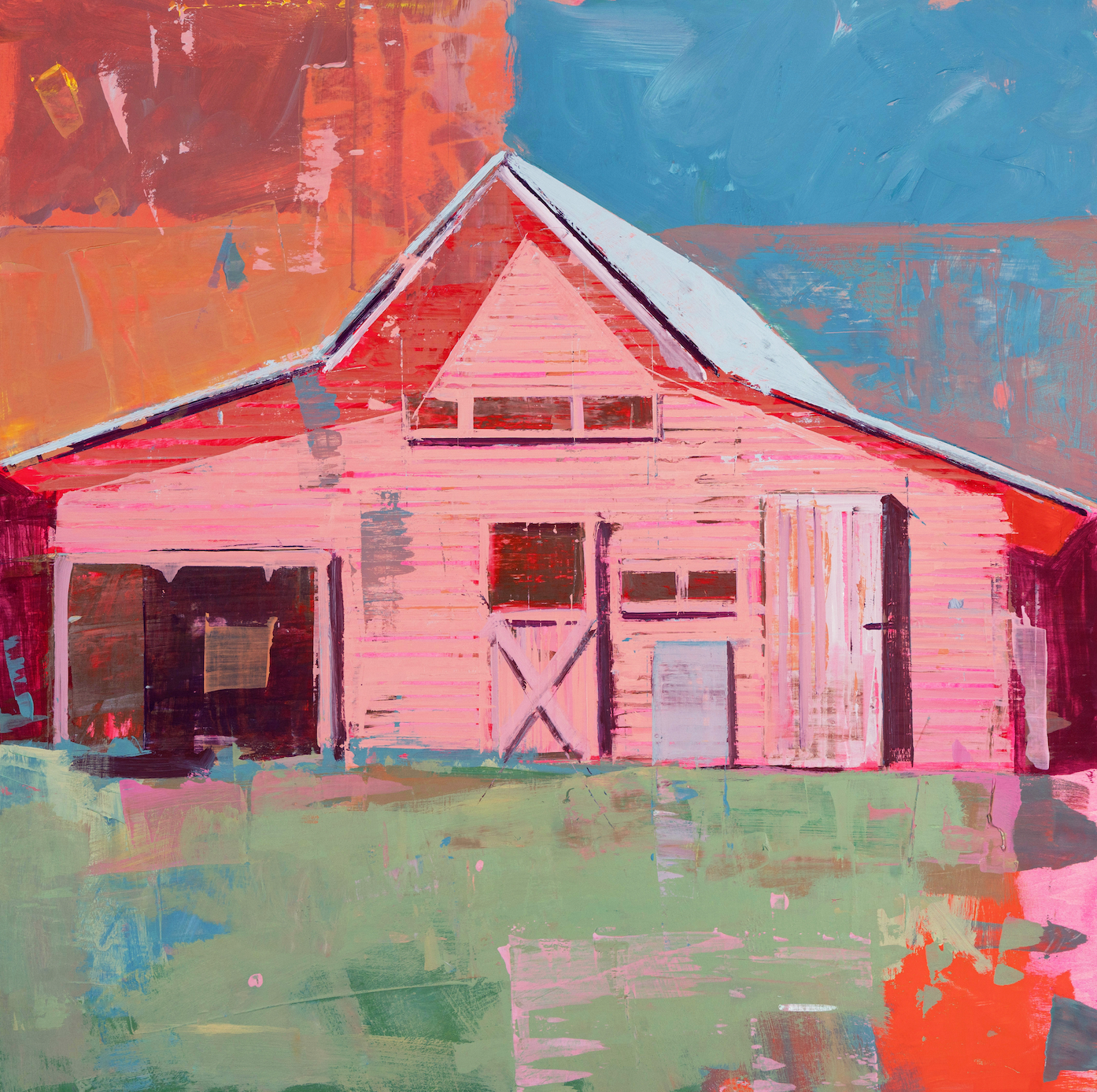 8"x8" Sunset Shack Framed