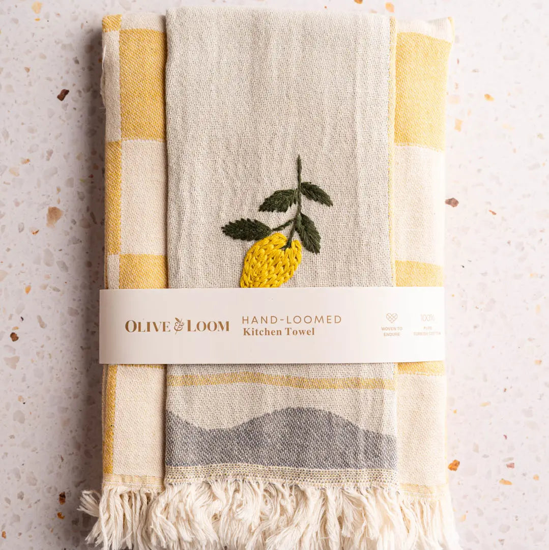Hand Stitched Kitchen Towel