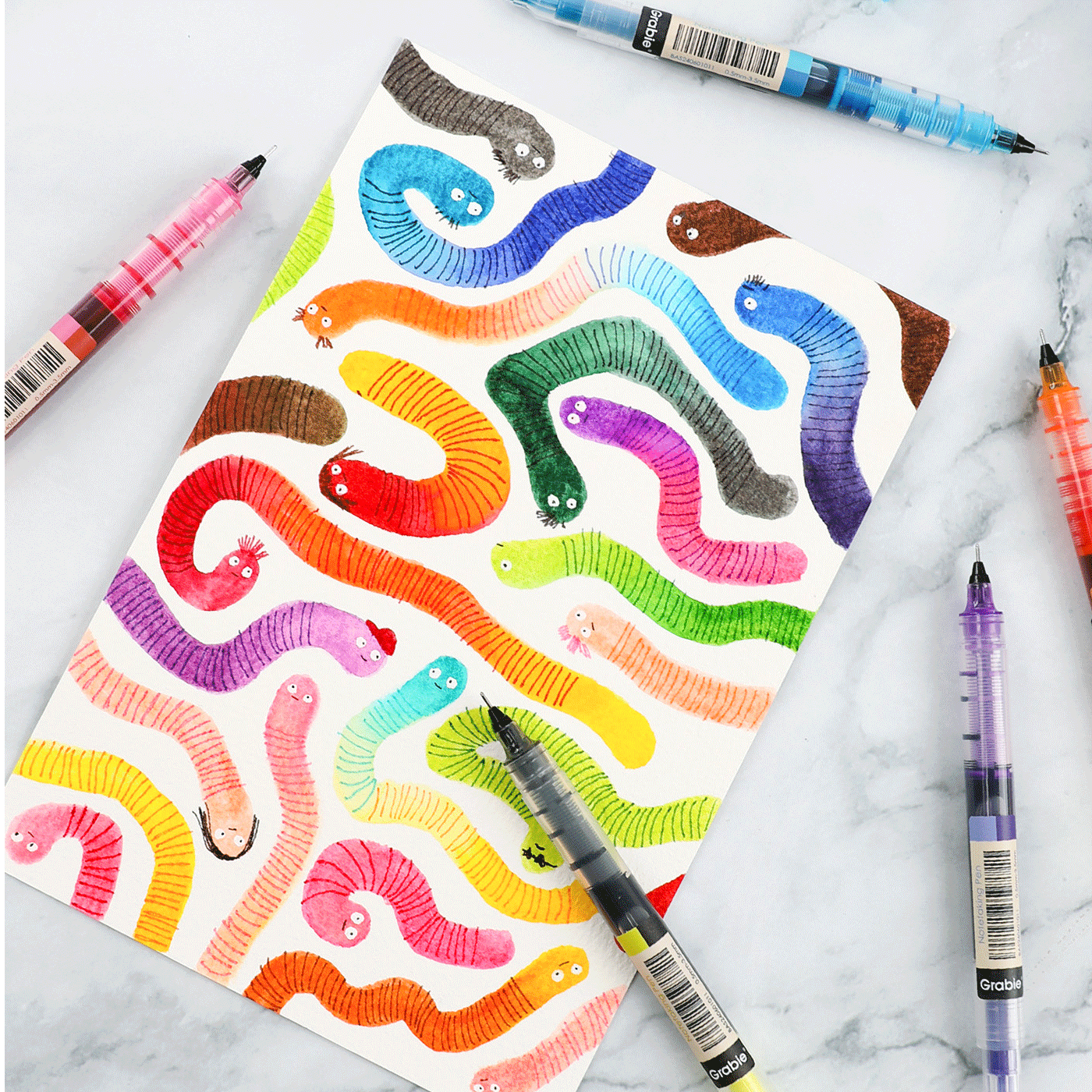 Dual-Tip Notetaking Pen