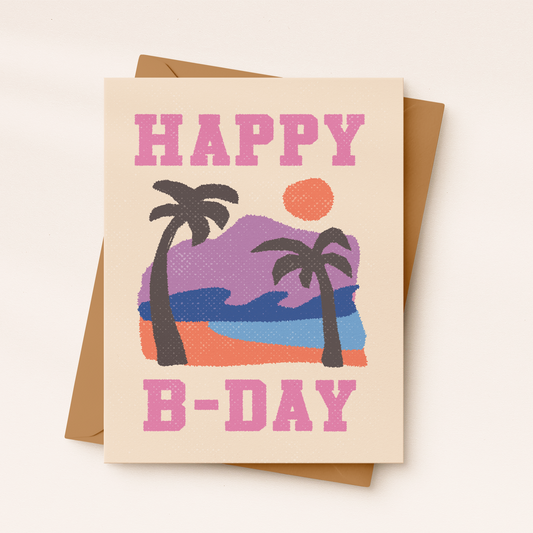 Beach Birthday Card