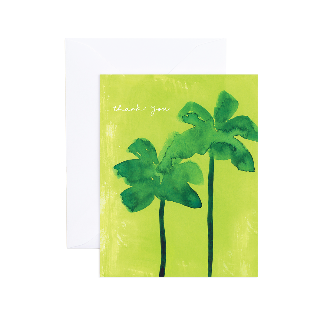 Palm Trees Thank You Card 8 pack
