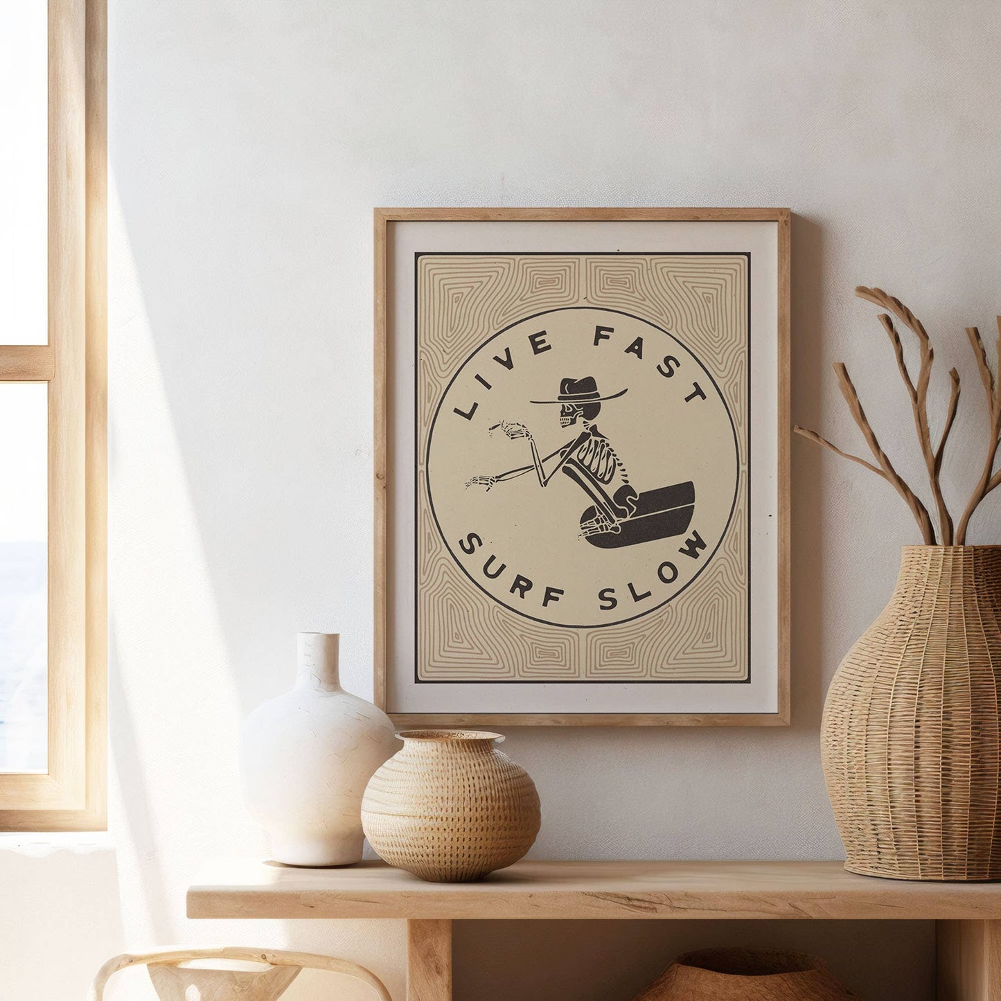 Live Fast Surf Slow 8x10 Print