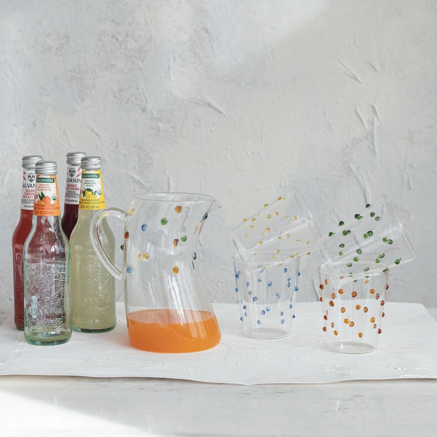 Glass Dot Water Glass