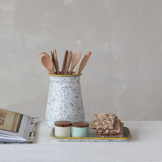 Enamel Splatter Crock