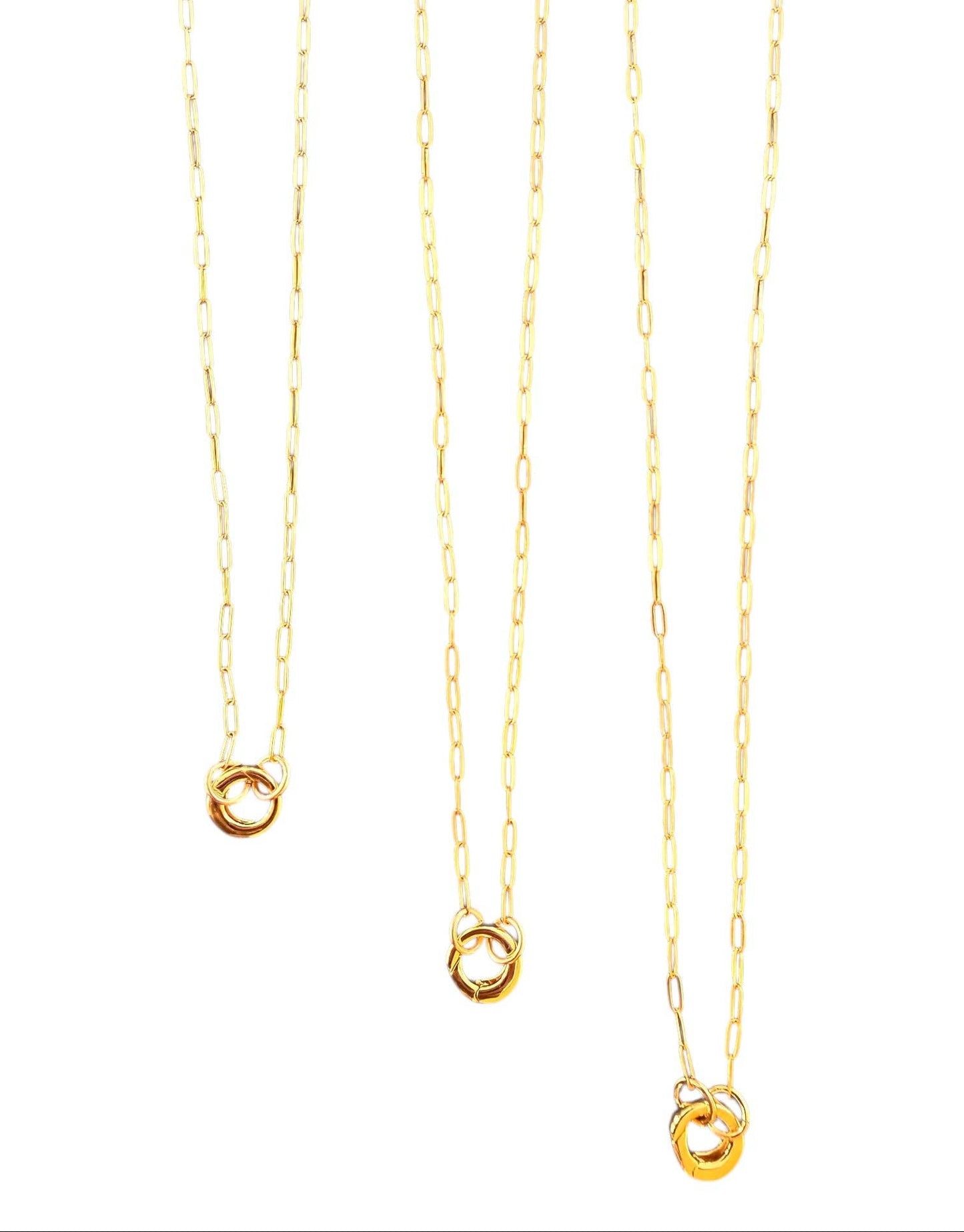 Paperclip Chain with Charm Holder