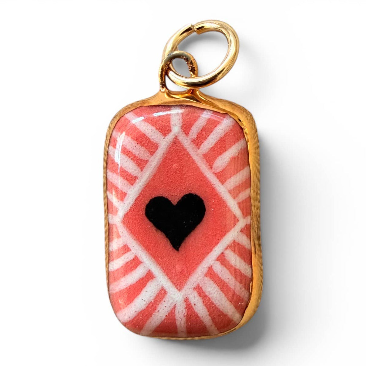 Shining Heart Diamond Charm 