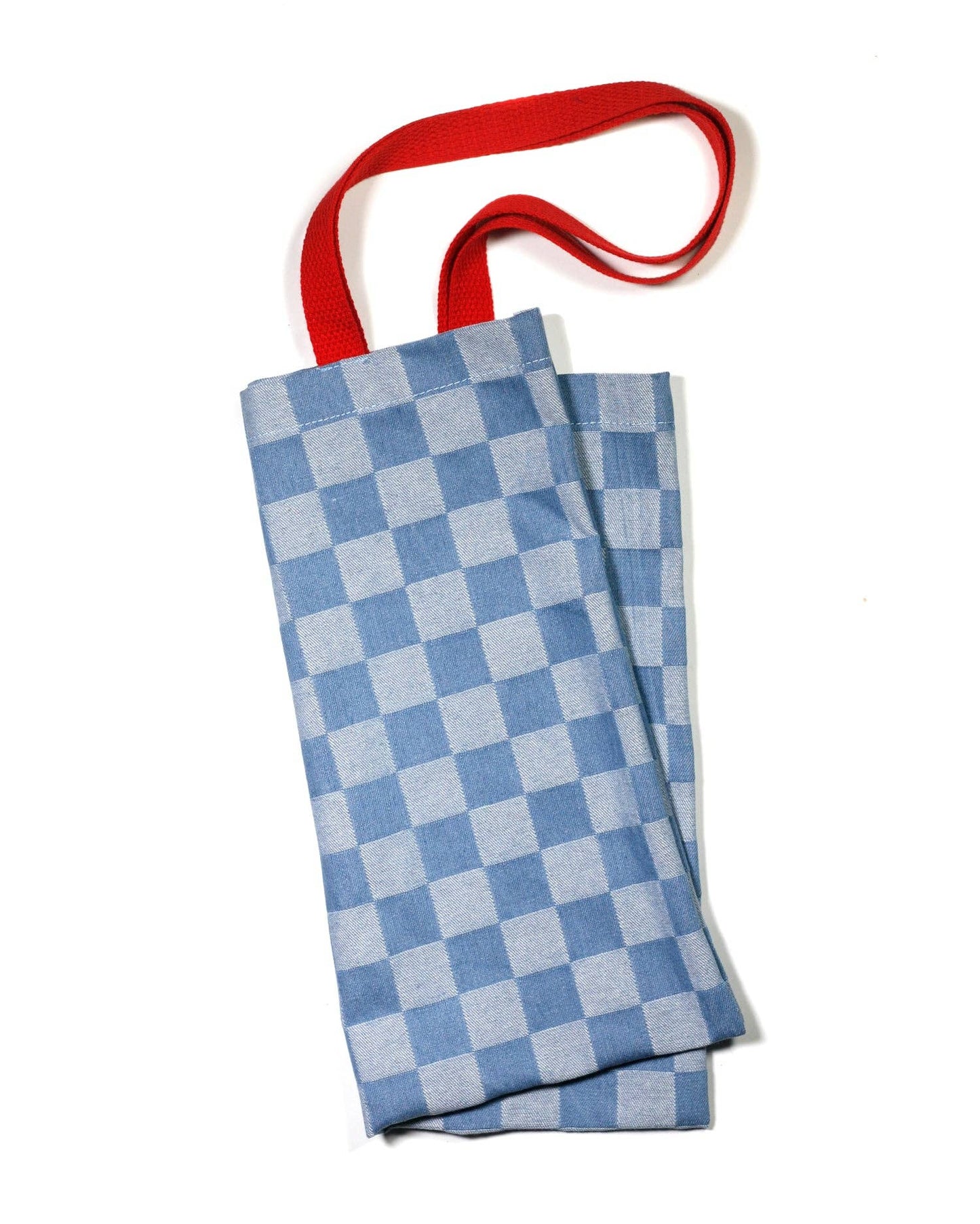 Denim Checkerboard Tote