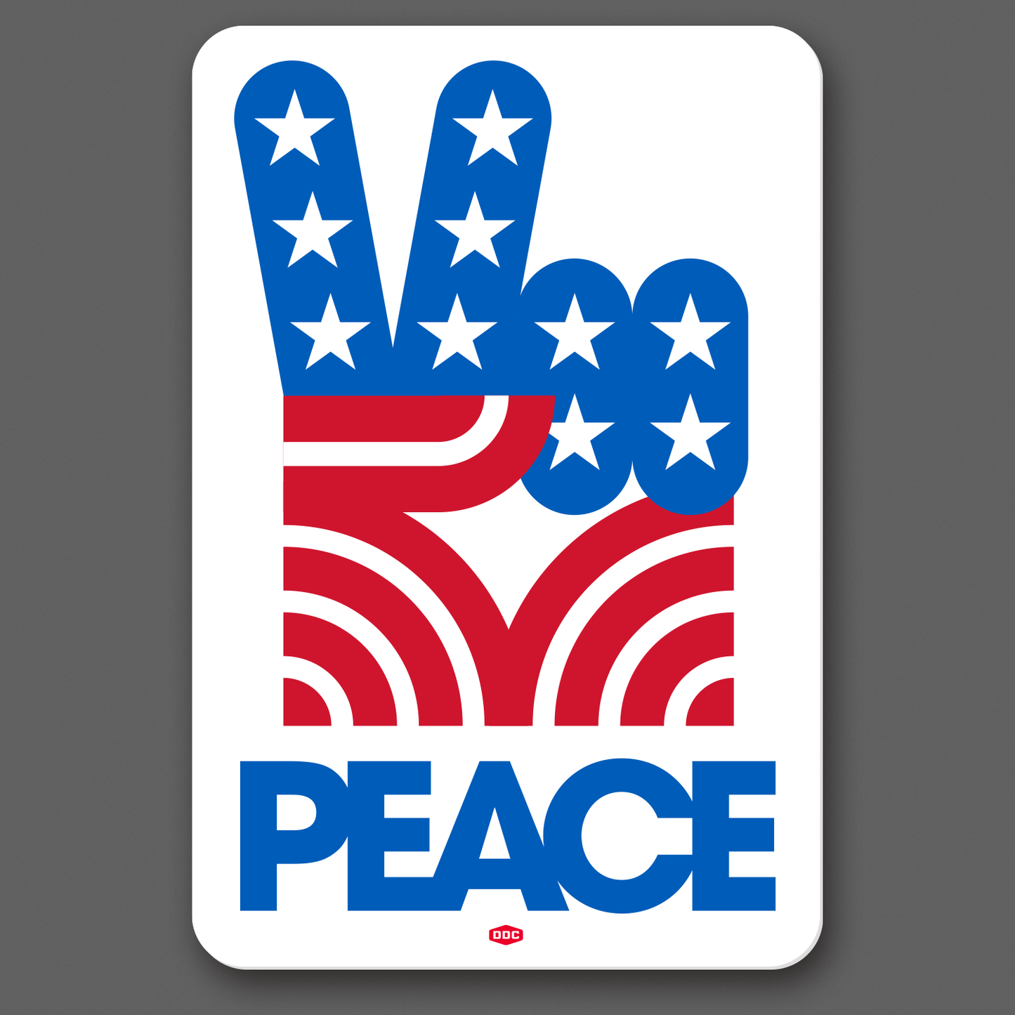 Peace Fingers Decal