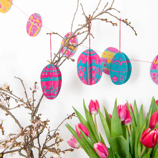 East End Easter Egg Paper Ornaments