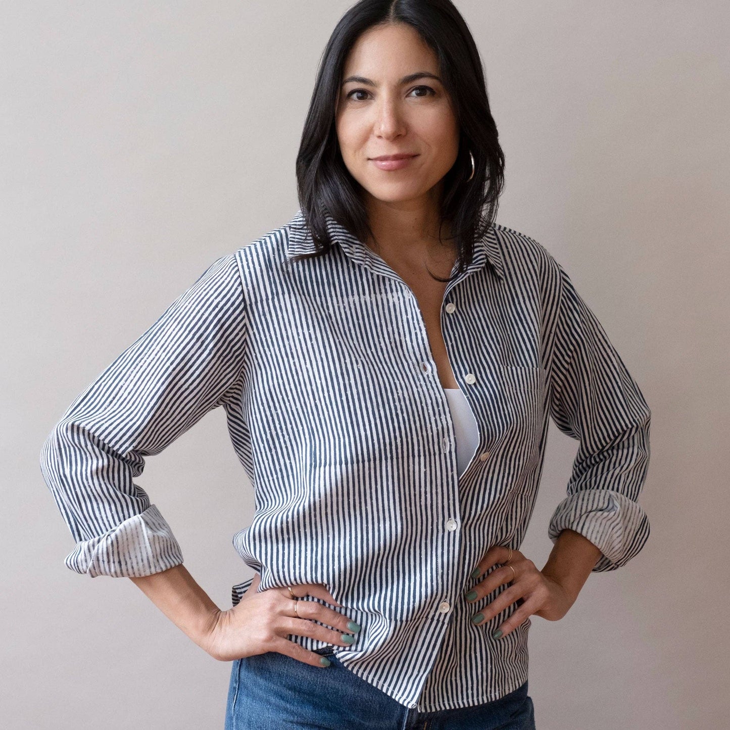 Navy Stripes Pali Top