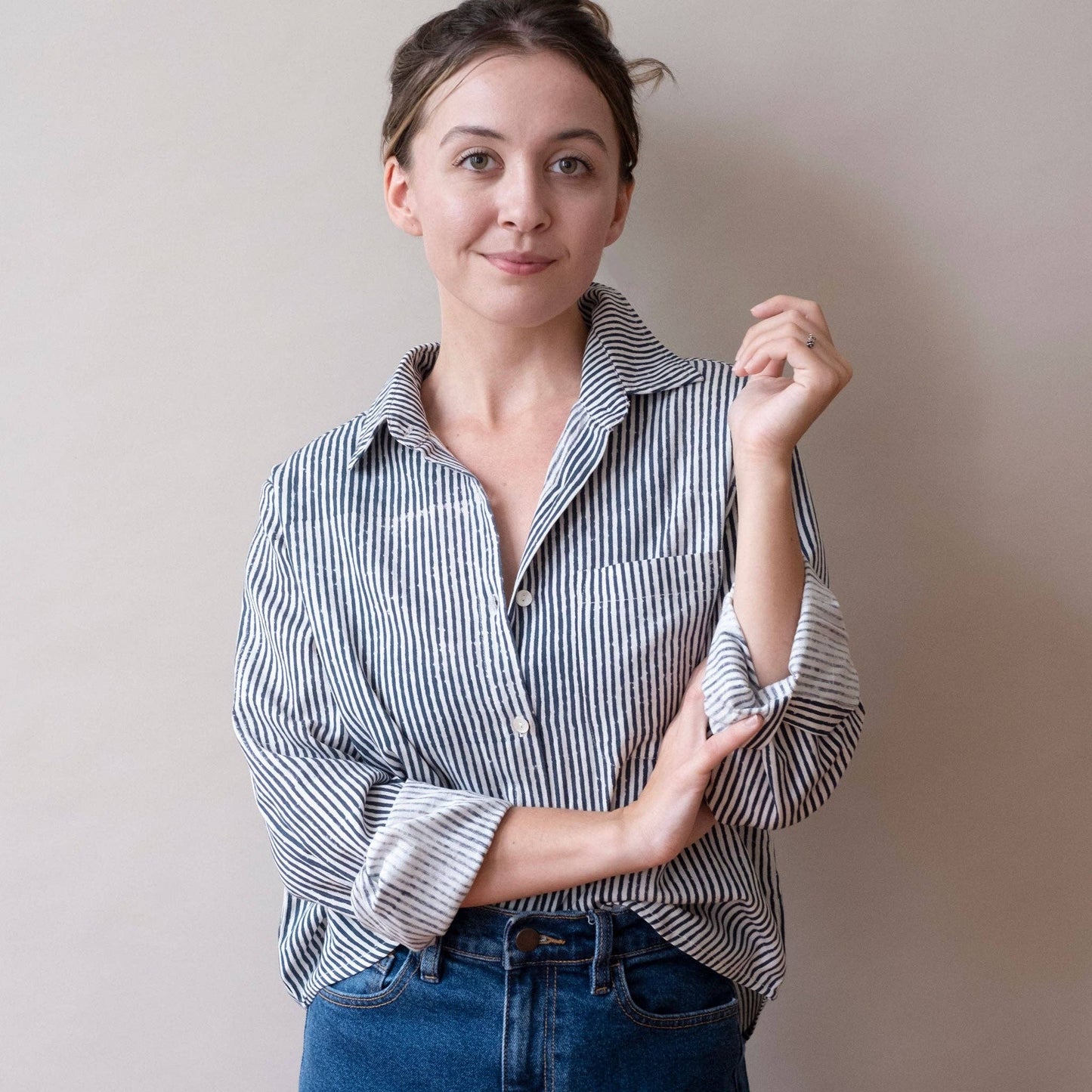 Navy Stripes Pali Top