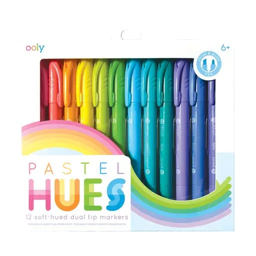 Pastel-Hued Dual Tip Markers