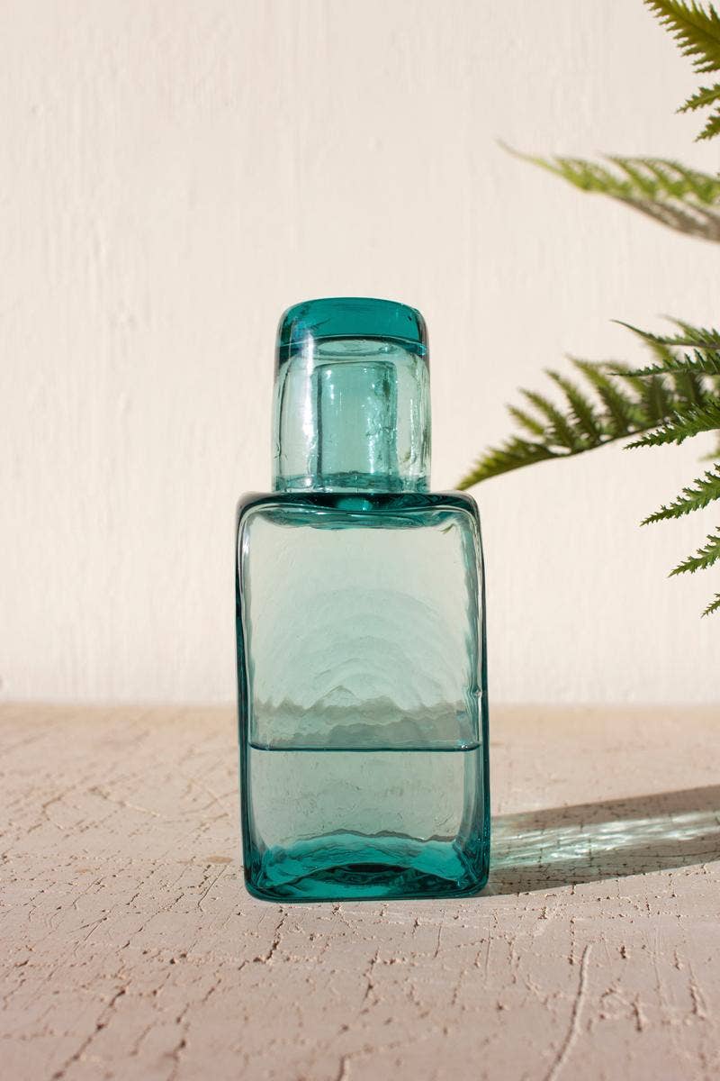 Bedside Carafe and Drinking Glass