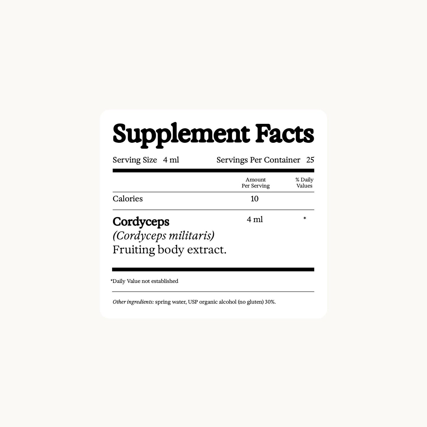 Cordyceps Dual Extract Tincture